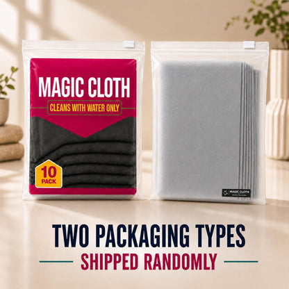 10Pcs Magic Cleaning Cloth, Streak-Free in One Wipe with Water Only(XXL)