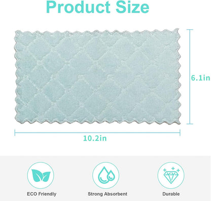 Bessrung 20 Pack Kitchen Dish Cloths Absorbent Microfiber Cleaning Cloth