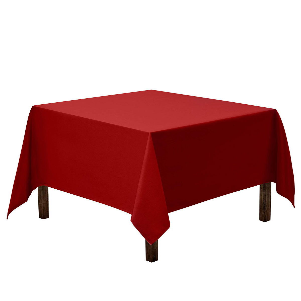Gee Di Moda Square Tablecloth - 70 x 70 Inch Black Table Cloth for Medium Square or Round Tables - Heavy Duty Washable Fabric - for Buffet Table, Holiday Party, Dinner, Wedding & Baby Shower