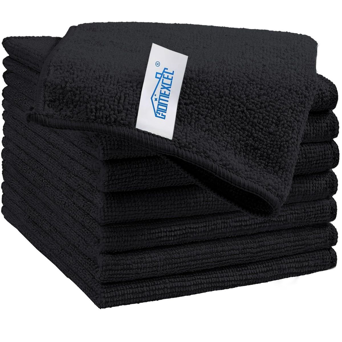 HOMEXCEL 8PK Microfiber Cleaning Cloth, Cleaning Rags for Home, 11.5x11.5in