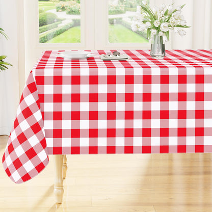 Smiry Fall Tablecloth, Flannel Backed Vinyl Table Cloth, 60"x84"