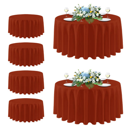 sancua 2 Pack White Table Cloth 60x102 Inch for 6 Feet Rectangle Tables