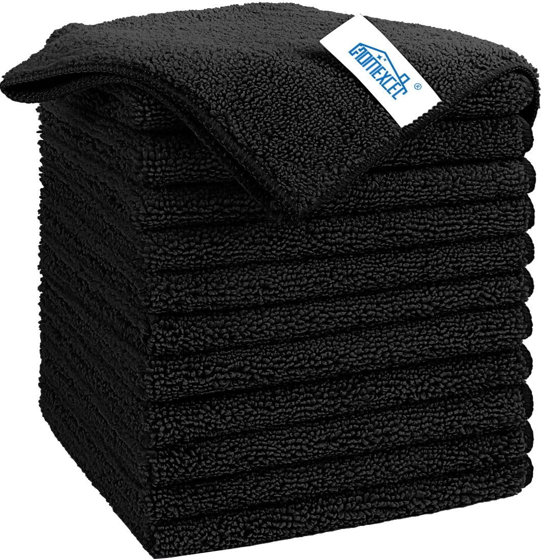 HOMEXCEL 8PK Microfiber Cleaning Cloth, Cleaning Rags for Home, 11.5x11.5in
