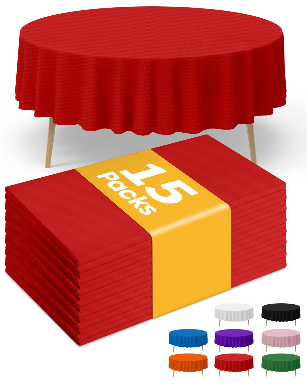 Niuara Black Plastic Table Cloth Rectangle Table 15 Pack, 54''×108'' Tablecloth for Graduation Decorations Class of 2025, Table Cloth for Disposable Use, Table Cover for Holiday Party, Gathering