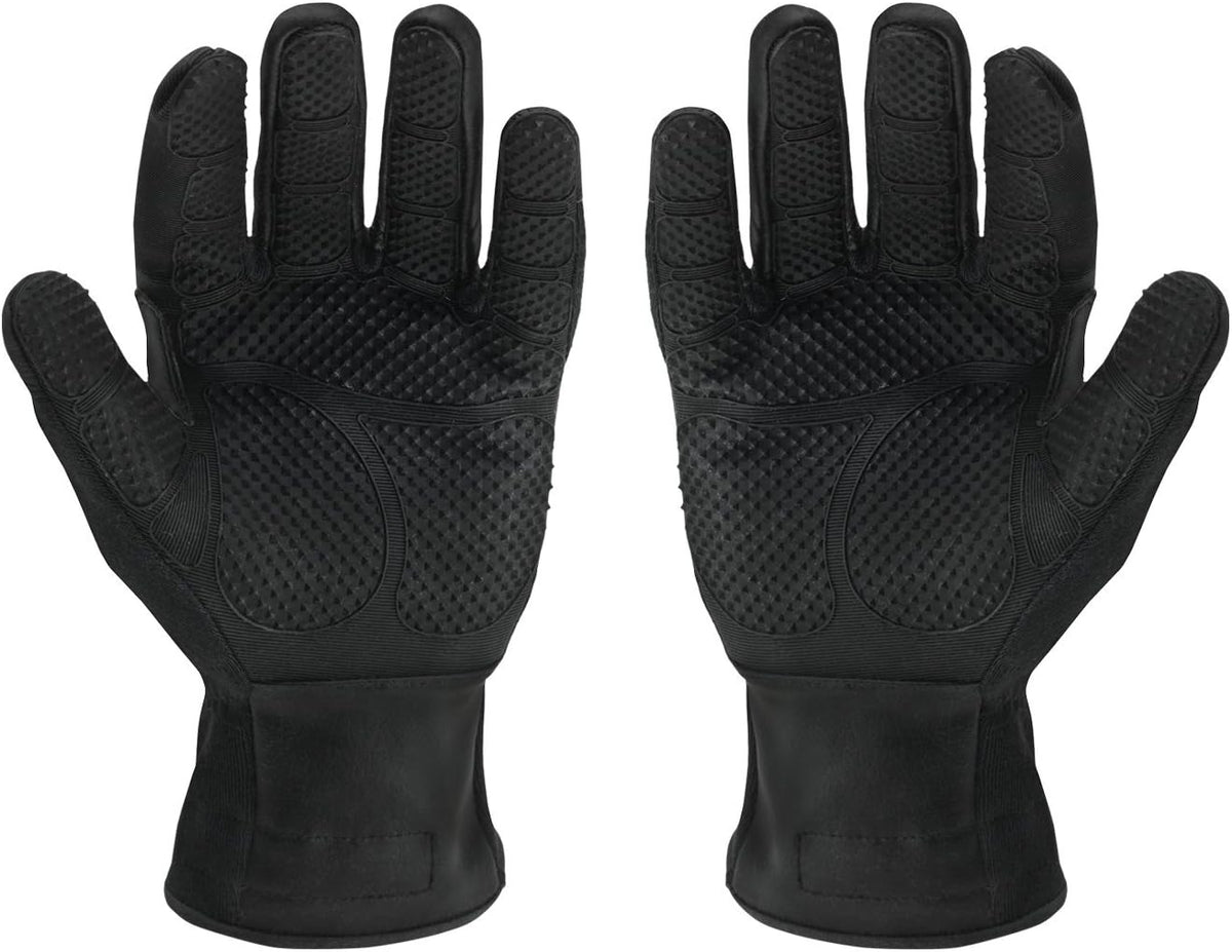 Ironclad HEATWORX HEAVY DUTY; Heat Resistant Gloves, Silicone-Palm, Rated up to 600°F (315 °C) Kevlar-Liner and Shell, (1 Pair), Black