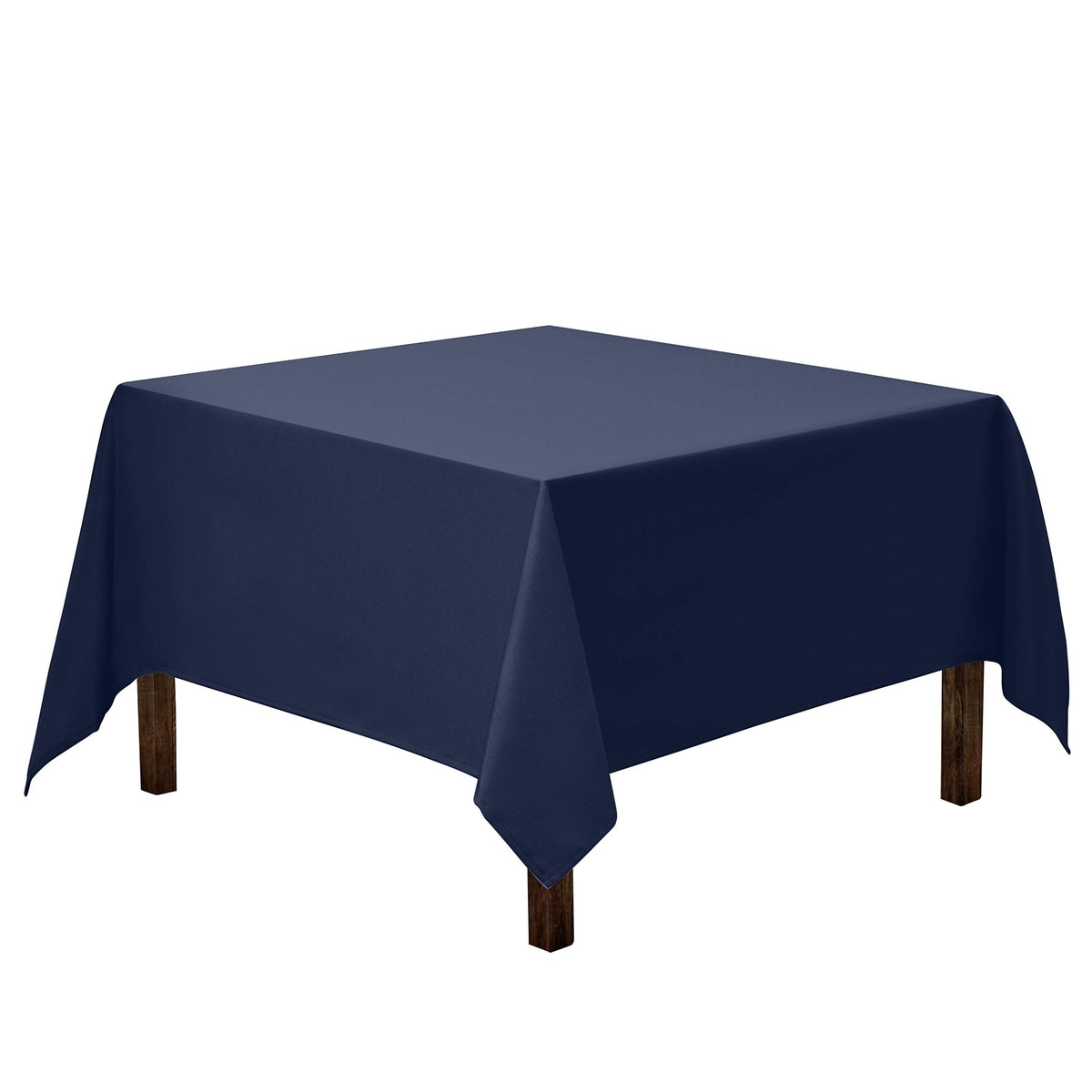 Gee Di Moda Square Tablecloth - 70 x 70 Inch Black Table Cloth for Medium Square or Round Tables - Heavy Duty Washable Fabric - for Buffet Table, Holiday Party, Dinner, Wedding & Baby Shower