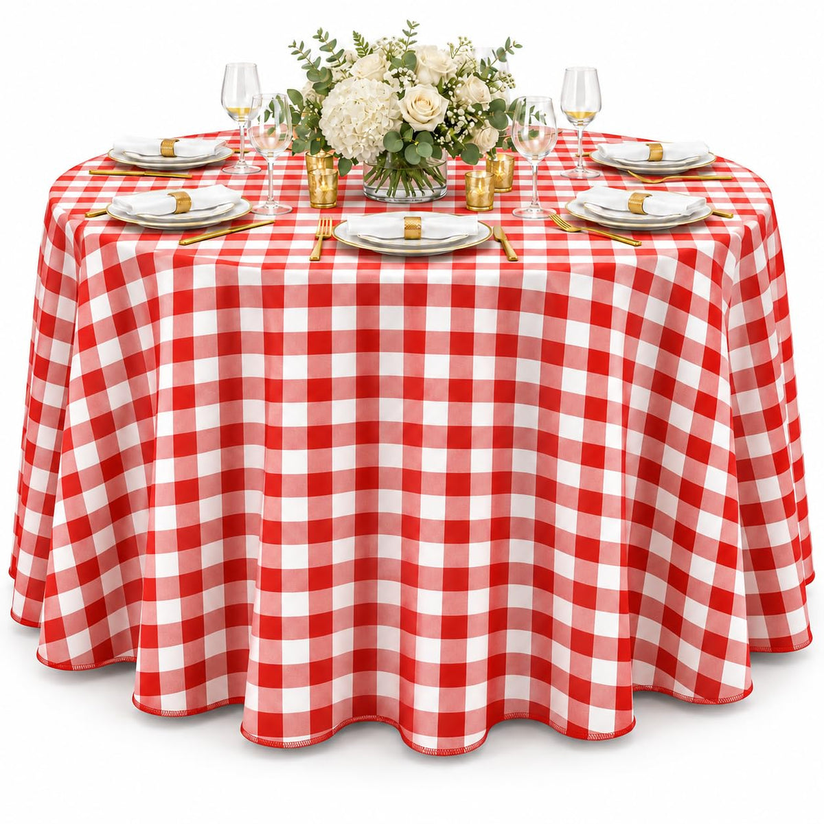 AK TRADING CO. 60 x 102-Inch Rectangular Polyester Tablecloth - Made in USA - Wrinkle-Resistant, Flame Retardant, Durable Party Table Cover, Banquet Tablecloth, Wedding Table Cover - Orange