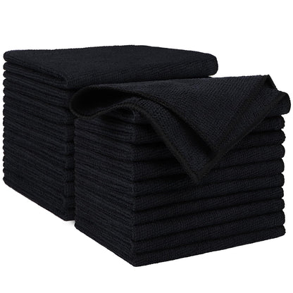 AIDEA Microfiber Cleaning Cloth Blue-50PK,Microfiber Towels for Cars 12×12"