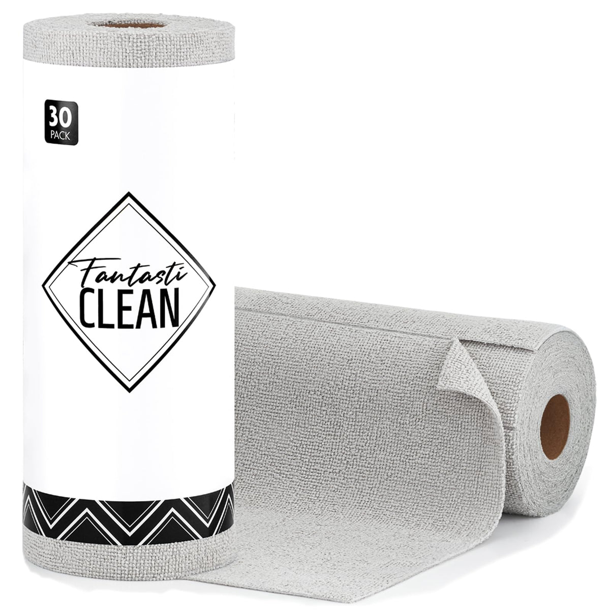 Fantasticlean Microfiber Cleaning Cloth Roll -75 Pack, 12" x 12" (Pink)