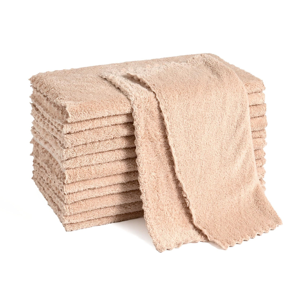 12 Pack Cleaning Cloth,Ultra Soft Absorbent Quick Drying Microfiber Cleaning rags,No scratches,Reusable,Washable,Lint Free Cleaning Towels for Kitchen,Window,Glass,car,11.8"×11.8",(Multicolor)