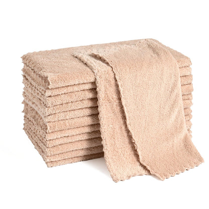 12 Pack Cleaning Cloth,Ultra Soft Absorbent Quick Drying Microfiber Cleaning rags,No scratches,Reusable,Washable,Lint Free Cleaning Towels for Kitchen,Window,Glass,car,11.8"×11.8",(Multicolor)