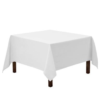 Gee Di Moda Square Tablecloth - 70 x 70 Inch Black Table Cloth for Medium Square or Round Tables - Heavy Duty Washable Fabric - for Buffet Table, Holiday Party, Dinner, Wedding & Baby Shower