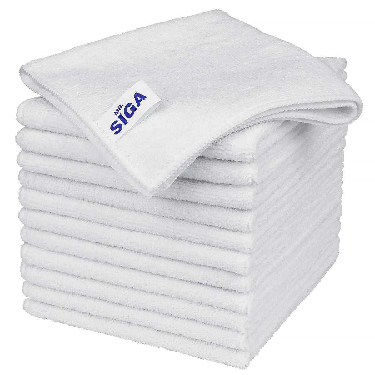 MR.SIGA Microfiber Cleaning Cloths, Streak Free Microfiber Towels, 12 Pack