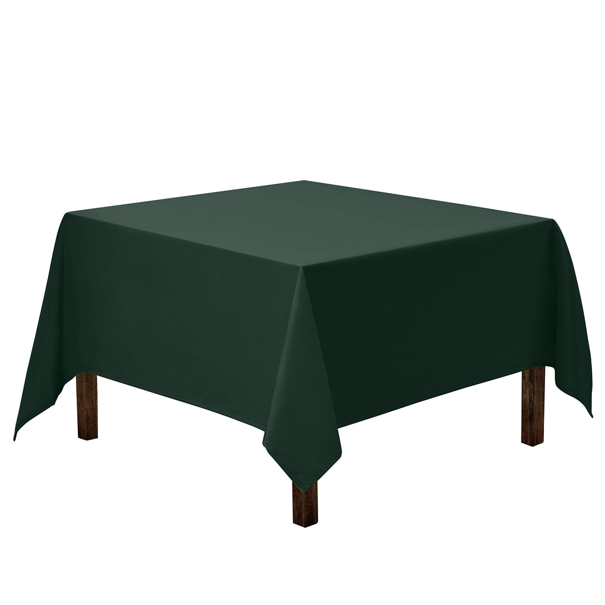 Gee Di Moda Square Tablecloth - 70 x 70 Inch Black Table Cloth for Medium Square or Round Tables - Heavy Duty Washable Fabric - for Buffet Table, Holiday Party, Dinner, Wedding & Baby Shower