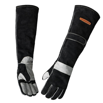YESWELDER Leather Forge Welding Gloves Fire Heat Resistant 14 inch
