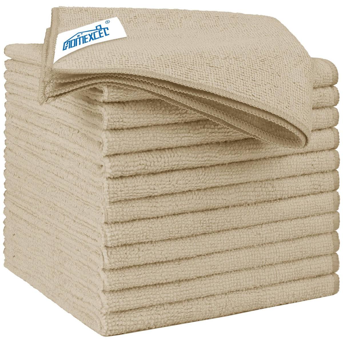 HOMEXCEL Black Microfiber Cleaning Cloth 12 Pack, 12.5 x 12.5 inch Microfiber Towels for Cars, Ultra Absorbent Car Washing Cloth, Lint Free Streak Free Cleaning Rags for Car, Kitchen, and Window