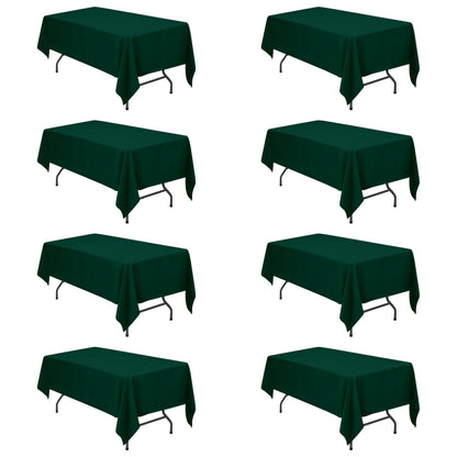 BRILLMAX 6 Pack White Tablecloths 60x126 Inch for 8ft Rectangle Tables