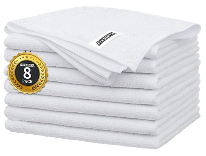 FIXSMITH Microfiber Cleaning Cloth - Pack of 8, Size: 12 x 16 in, Multi-Functional Cleaning Towels, Highly Absorbent Cleaning Rags, Lint-Free, Streak-Free Cleaning Cloths for Car Kitchen Home
