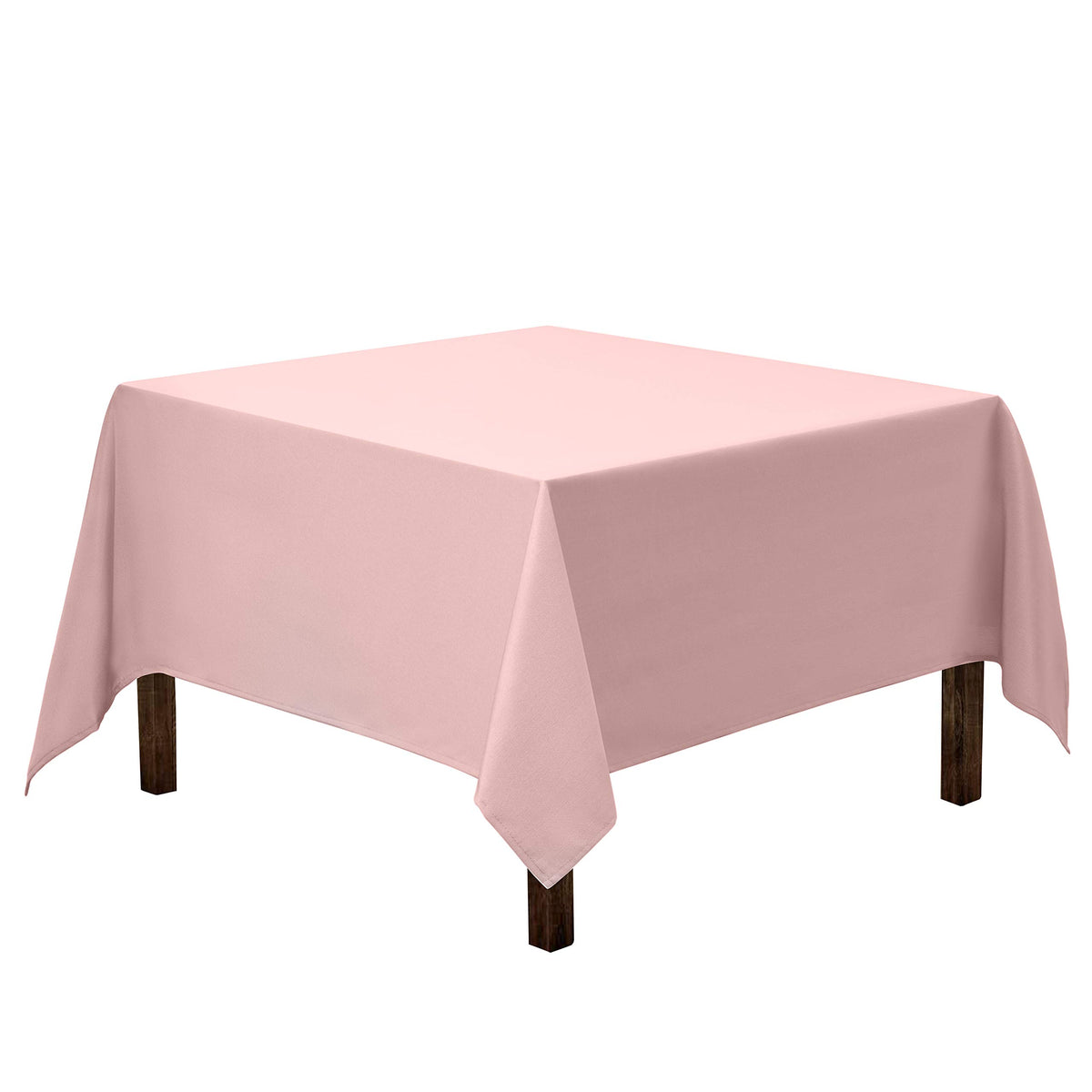 Gee Di Moda Square Tablecloth - 70 x 70 Inch Black Table Cloth for Medium Square or Round Tables - Heavy Duty Washable Fabric - for Buffet Table, Holiday Party, Dinner, Wedding & Baby Shower