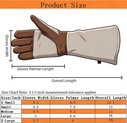 Welding Gloves -Long Sleeve Fireproof and Heat Resistant 15IN L