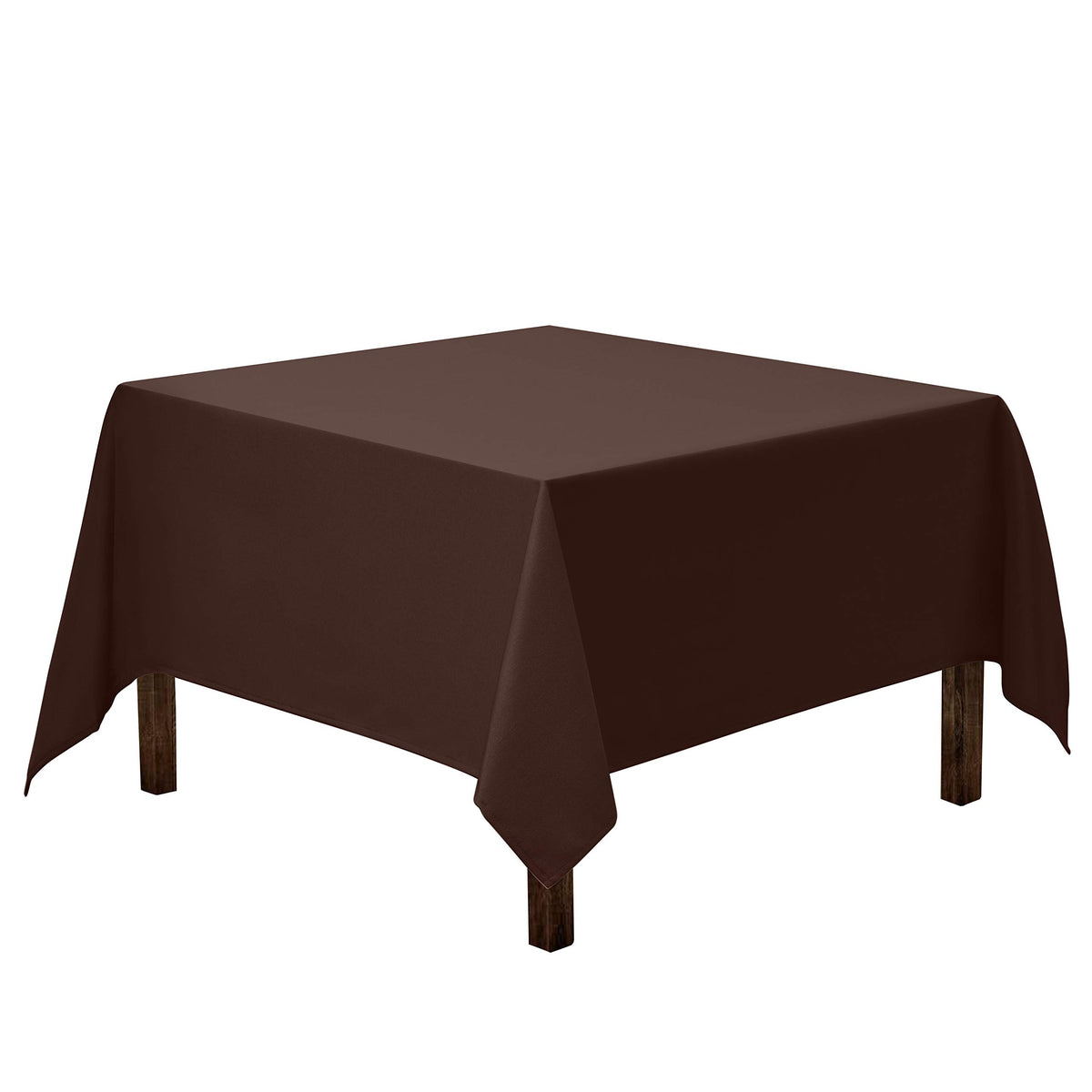 Gee Di Moda Square Tablecloth - 70 x 70 Inch Black Table Cloth for Medium Square or Round Tables - Heavy Duty Washable Fabric - for Buffet Table, Holiday Party, Dinner, Wedding & Baby Shower