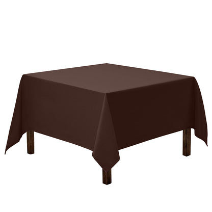 Gee Di Moda Square Tablecloth - 70 x 70 Inch Black Table Cloth for Medium Square or Round Tables - Heavy Duty Washable Fabric - for Buffet Table, Holiday Party, Dinner, Wedding & Baby Shower
