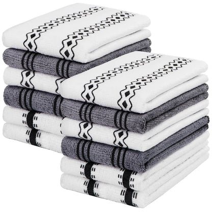 HOMEXCEL 8PK Microfiber Cleaning Cloth, Cleaning Rags for Home, 11.5x11.5in