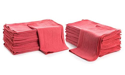 Simpli-Magic Cotton Shop Towels 14"x12" (145 Pack) – Reusable Cleaning Shop Rags for Automobiles, Industries, Garage and Homes (White)
