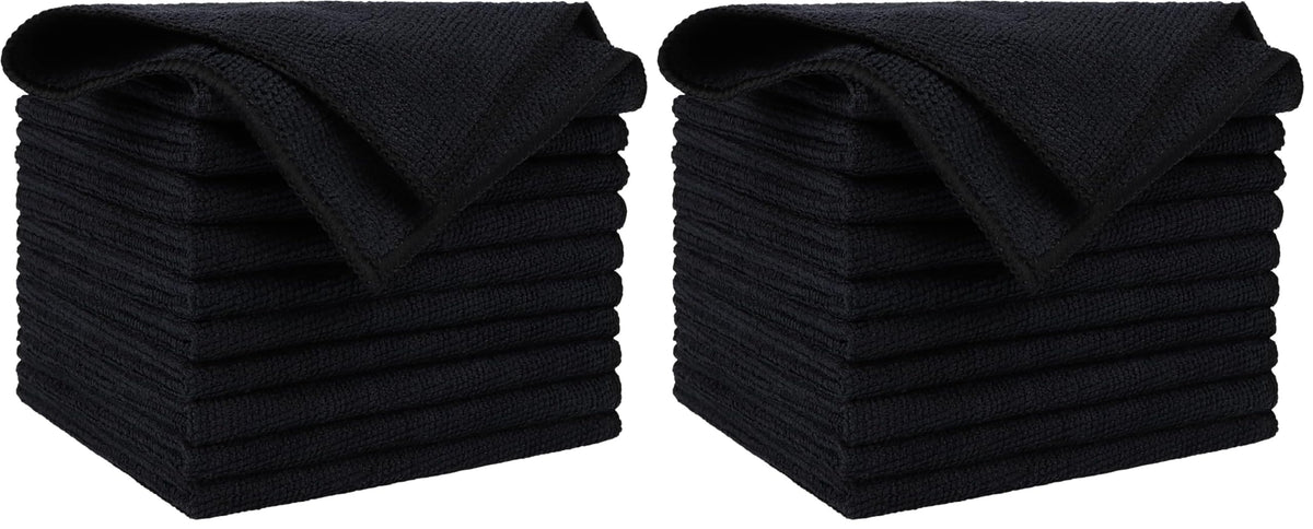 AIDEA Microfiber Cleaning Cloth Pink 10PK, Microfiber Towels 12×12"