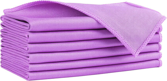 HOMEXCEL Glass Cleaning Cloths 6PK, Streak Free Towel for Windows, 14x16in