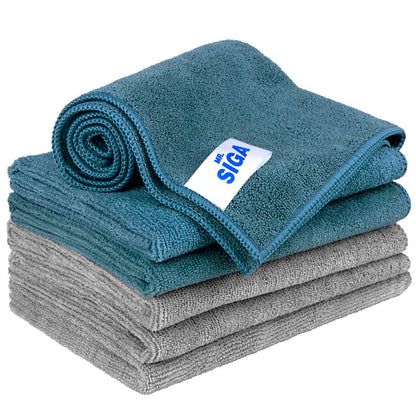 MR.SIGA Microfiber Cleaning Cloths, All Purpose Cleaning Towels, Pack of 6