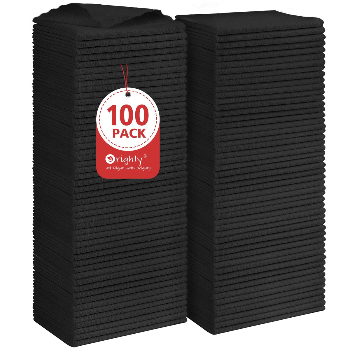Orighty Microfiber Cleaning Cloth - 24 Pack, Cleaning Rags 12x11 inch