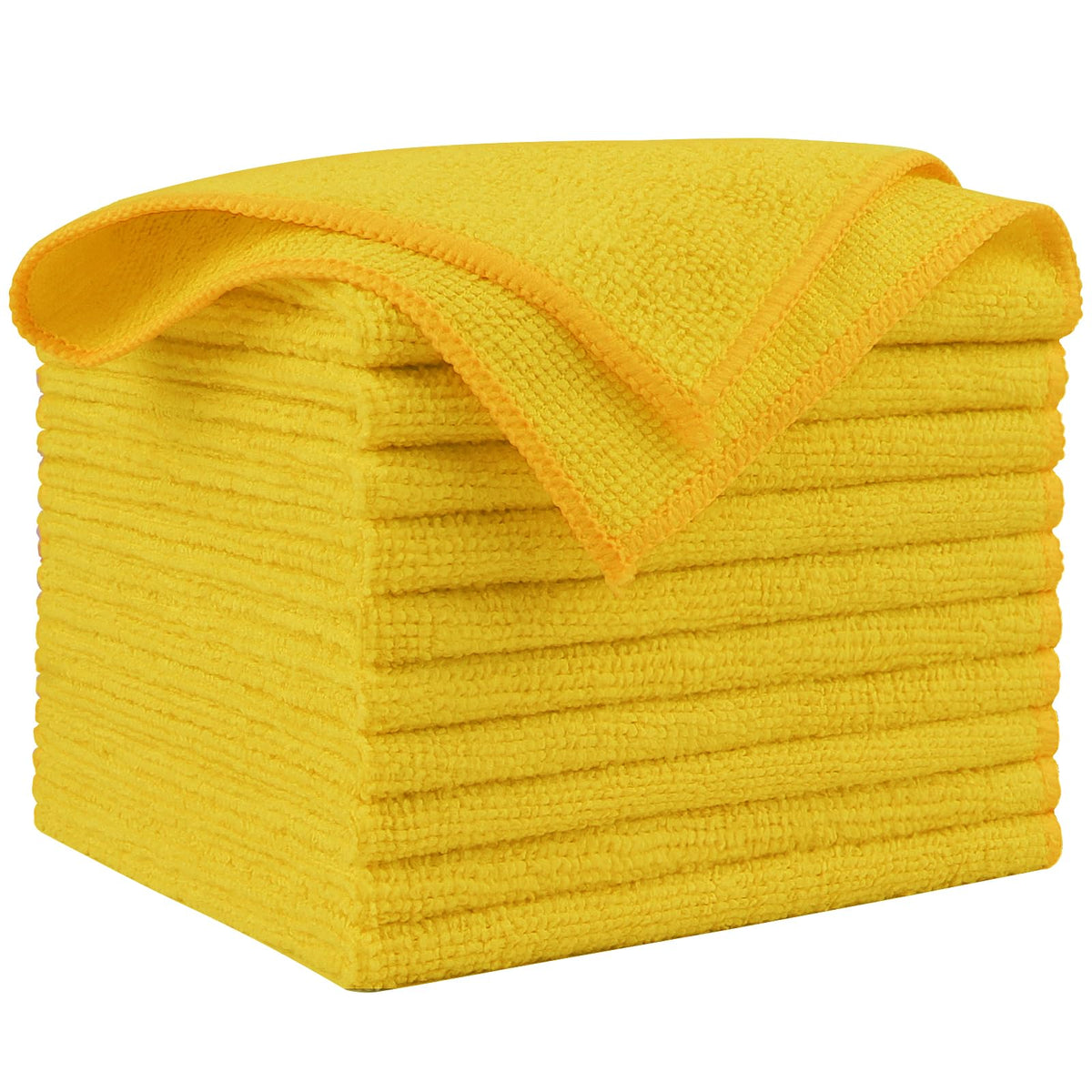 AIDEA Microfiber Cleaning Cloth Pink 10PK, Microfiber Towels 12×12"