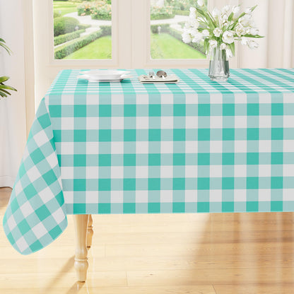 Smiry Fall Tablecloth, Flannel Backed Vinyl Table Cloth, 60"x84"