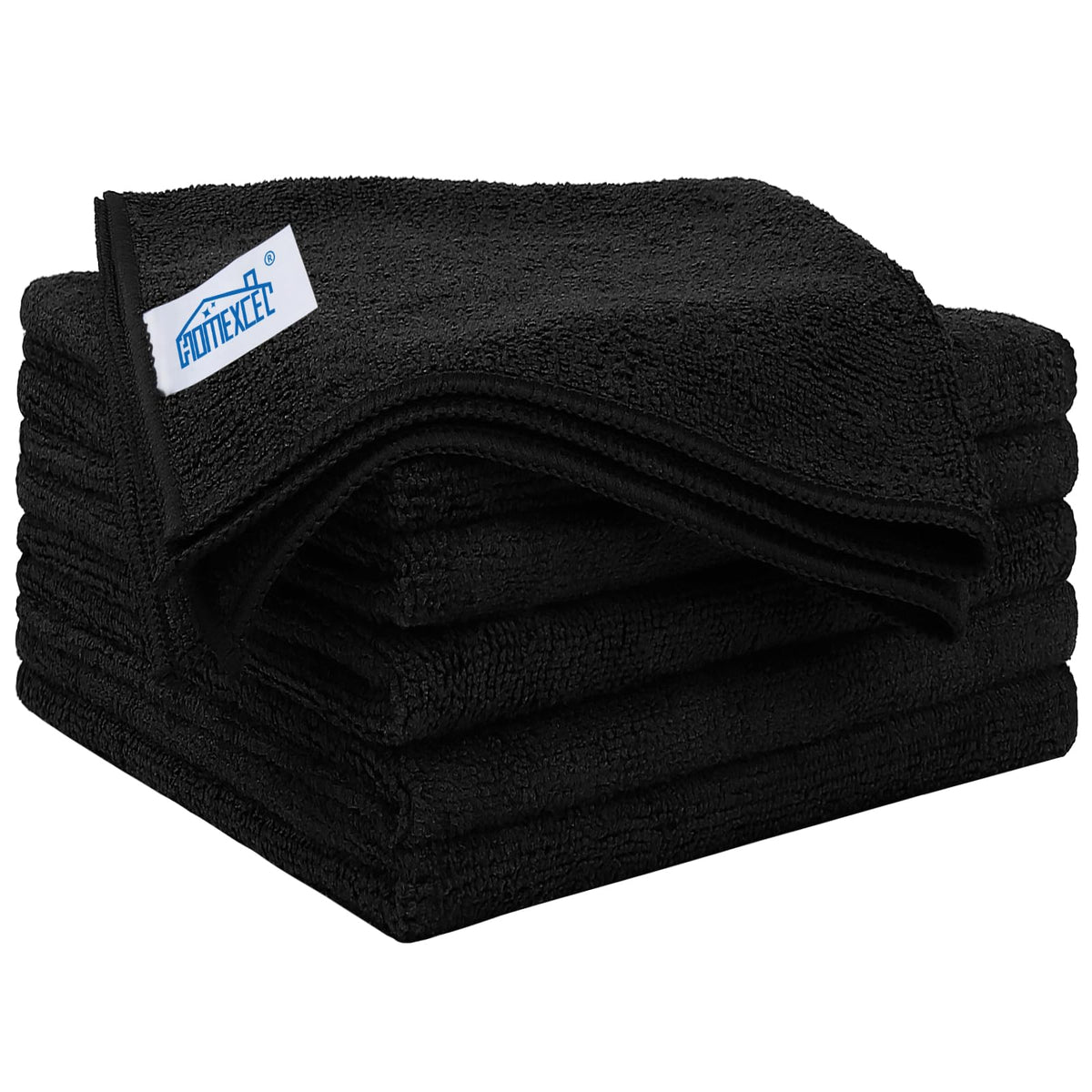 HOMEXCEL White Microfiber Cleaning Cloth 12 Pack, 12.5 x 12.5 inch Microfiber Towels for Cars, Ultra Absorbent Car Washing Cloth, Lint Free Streak Free Cleaning Rags for Car, Kitchen, and Window