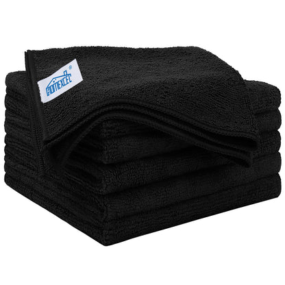 HOMEXCEL White Microfiber Cleaning Cloth 12 Pack, 12.5 x 12.5 inch Microfiber Towels for Cars, Ultra Absorbent Car Washing Cloth, Lint Free Streak Free Cleaning Rags for Car, Kitchen, and Window