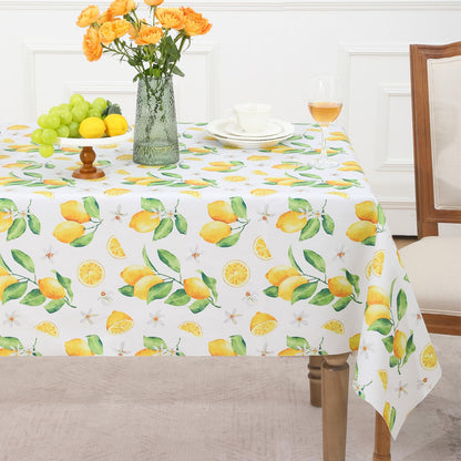 Romanstile Gingham Vinyl Tablecloth, Rectangle 54 x 78, Light Blue