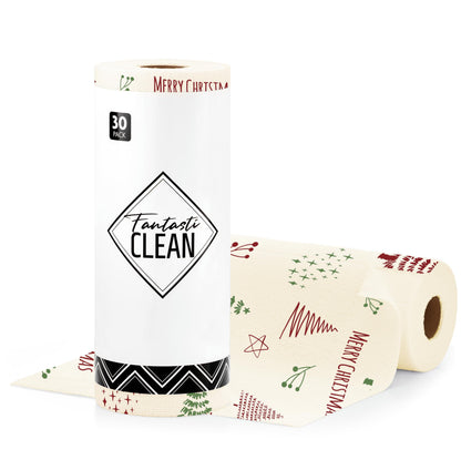 Fantasticlean Microfiber Cleaning Cloth Roll -75 Pack, 12" x 12" (Pink)