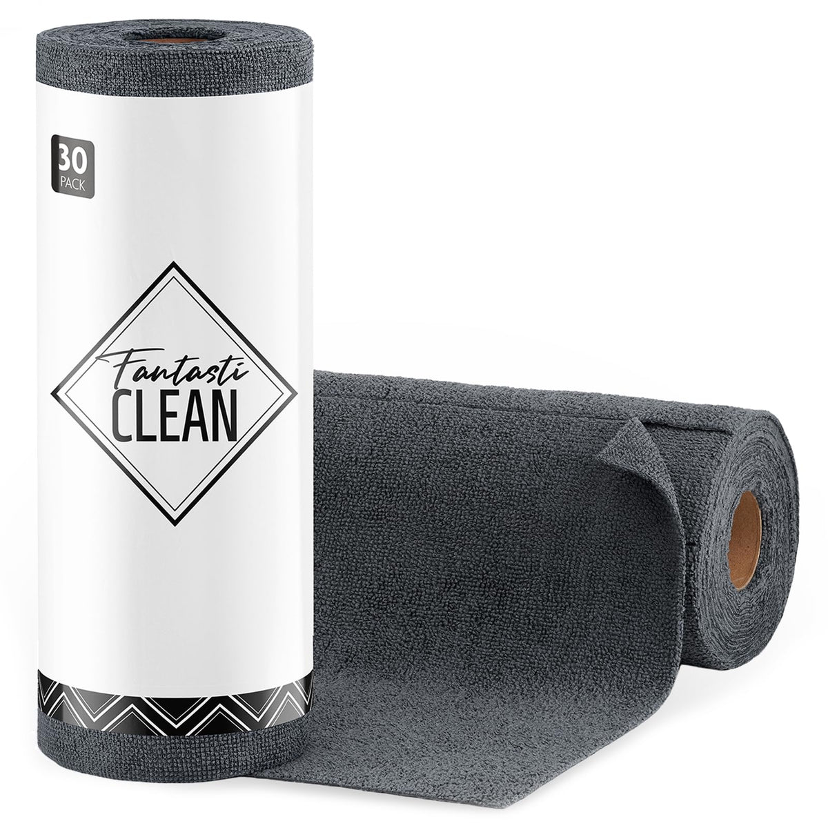 Fantasticlean Microfiber Cleaning Cloth Roll -75 Pack, 12" x 12" (Pink)