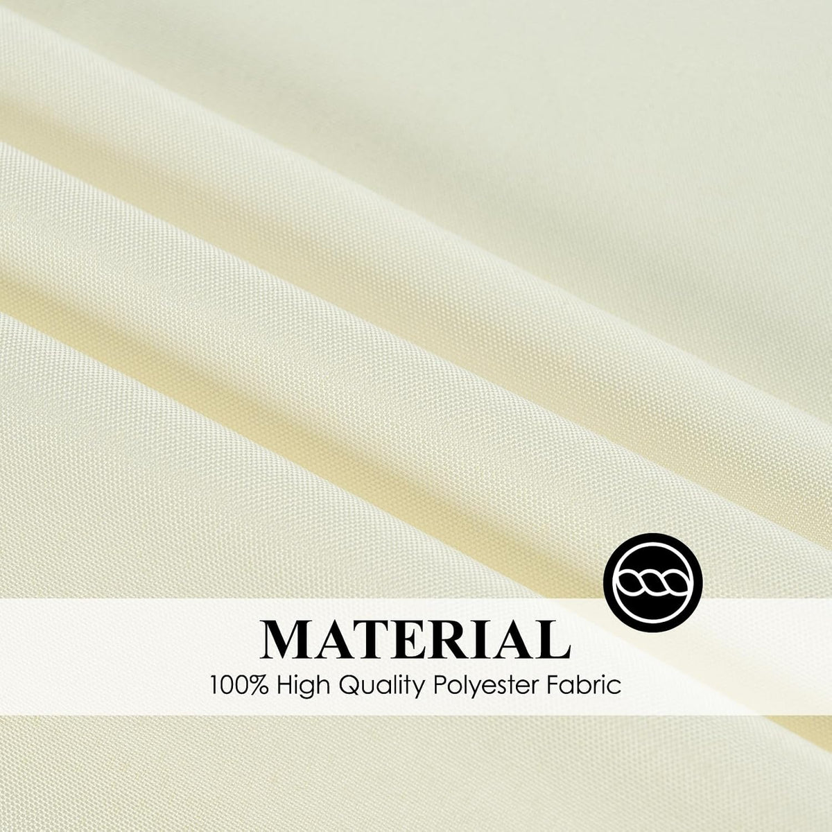 6 Pack Ivory Rectangle Tablecloths 60x120 Inch for 8ft Tables