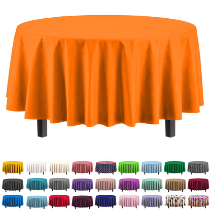 Exquisite Navy Plastic Table Cloth Disposable 6 Pack - 54 x 108 Inch Rectangle Tablecloth for 6 Foot Tables - Waterproof Table Cover for Party Wedding Birthday Graduation BBQ Catering