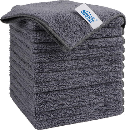 HOMEXCEL 8PK Microfiber Cleaning Cloth, Cleaning Rags for Home, 11.5x11.5in