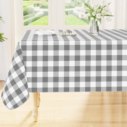 Smiry Fall Tablecloth, Flannel Backed Vinyl Table Cloth, 60"x84"