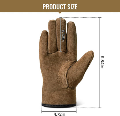 ONETIGRIS Welding Gloves,Fireproof Leather Work Gloves for Men/Women