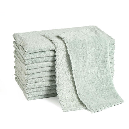 12 Pack Cleaning Cloth,Ultra Soft Absorbent Quick Drying Microfiber Cleaning rags,No scratches,Reusable,Washable,Lint Free Cleaning Towels for Kitchen,Window,Glass,car,11.8"×11.8",(Multicolor)