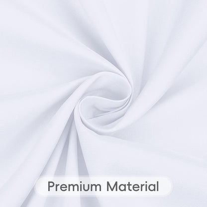 8 Pack White Rectangle Table Cloth 60 x 102 Inch For 6 Foot Tables