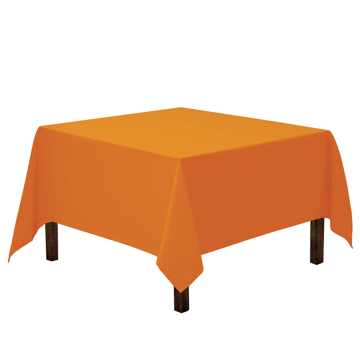 Gee Di Moda Square Tablecloth - 70 x 70 Inch Black Table Cloth for Medium Square or Round Tables - Heavy Duty Washable Fabric - for Buffet Table, Holiday Party, Dinner, Wedding & Baby Shower