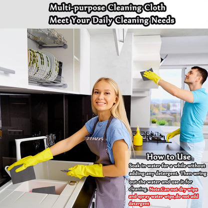 XANGNIER Thickened Magic Cleaning Cloth,Lint Free,11.8 * 11.8in,8 Pcs