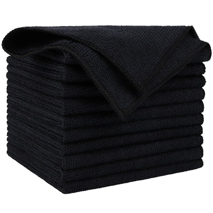 AIDEA Microfiber Cleaning Cloth Blue-50PK,Microfiber Towels for Cars 12×12"
