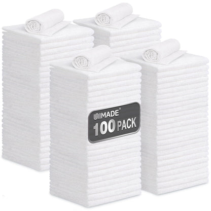 UNIMADE Microfiber Cleaning Cloth, 100PK Commercial Grade Work Rags